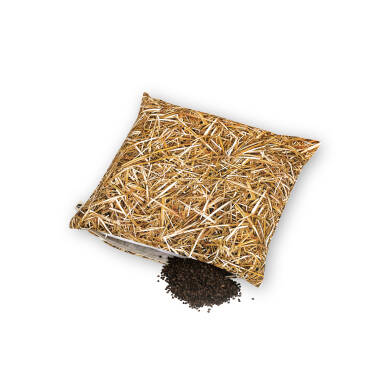 STRAW - pillow filled with buckwheat husk - 40x40 cm
