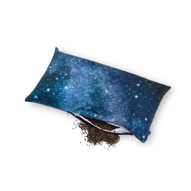 NORTHERN SKY - pillow filled with buckwheat husk - 50x30 cm