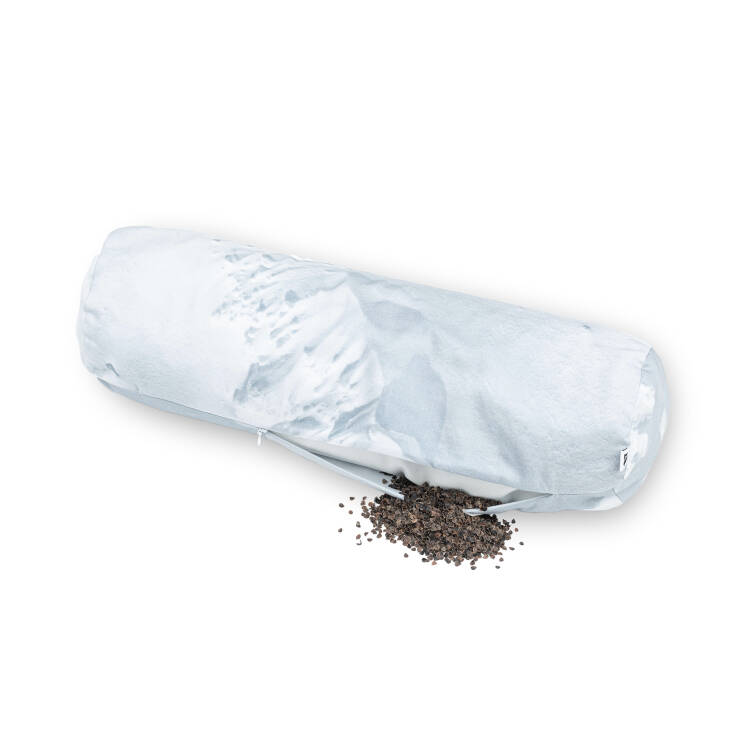 SNOW - bolster pillow filled with buckwheat husk