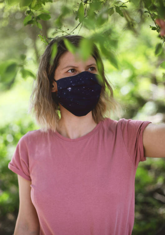 Safety face mask / 100% cotton - NORTHERN SKY