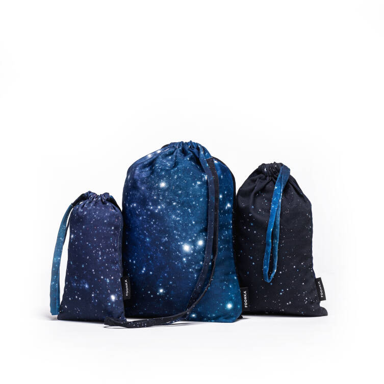 NORTHERN SKY - set of three pouches