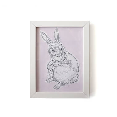 "Bunny 2"- illustration 15x20 cm