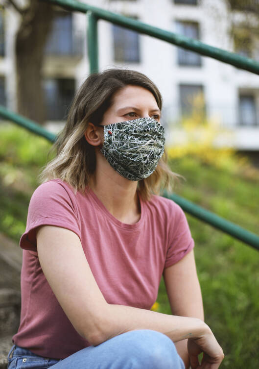 Safety face mask / 100% cotton - HAY